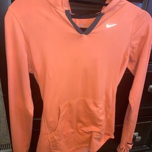 Nike workout jacket- pullover with hood